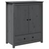 vidaXL Visoka komoda siva 83 x 41,5 x 100 cm od masivne borovine