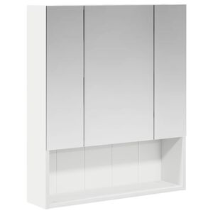 vidaXL Kupaonski ormar s ogledalom s policom Bijelo 60 x 14.5 x 70 cm