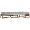 vidaXL Set vanjskih sofa 6 kom. Prirodna i svjetlosiva