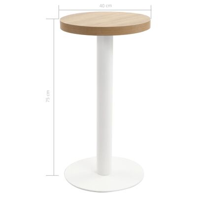 vidaXL Bistro stol svjetlosmeđi 40 cm MDF