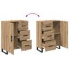 vidaXL Highboard s ladicama 2 pcs Umjetnički hrast 69,5 x 34 x 180 cm