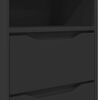 vidaXL Noćni ormarići 2 pcs Crna 40 x 30 x 467 cm Konstruirano drvo