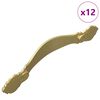vidaXL Dr&scaron;ka 12 kom. Zlatno 143 x 19,2 x 20 mm Cink legura