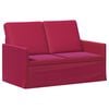 vidaXL Kauč za dvoje Vinska crvena 130 x 81 x 82 cm Bar&scaron;un