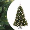 vidaXL Umjetno božićno drvce s kuglicom 120 cm 150 LED lampica