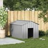 vidaXL Kućica za pse s krovom 113x153x101 cm pocinčani čelik