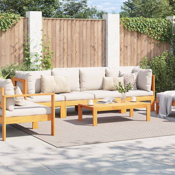 vidaXL Tepisi za područja Četvrtasti Krema 240 x 240 cm