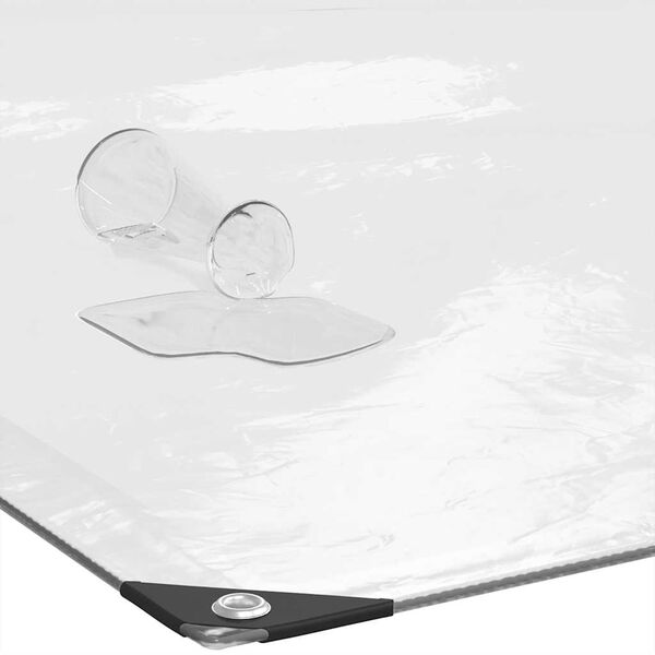 vidaXL Prozirna cerada s u&scaron;icama 6x10 m polietilen