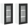 vidaXL Ploča za perilicu posuđa Kalmar 2 pcs Crna 40 x 31 x 80 cm