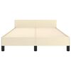 vidaXL Okvir kreveta s uzglavljem bez madraca krem 120x200 cm