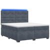 vidaXL Boxspring krevet s madracem Tamnosiva 200 x 200 cm Bar&scaron;un