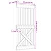 vidaXL Vrata NARVIK Prirodna 95 x 210 cm Čvrsta borovina
