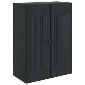vidaXL Ormar za montažu na zid Crna 66 x 34,5 x 90 cm