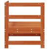 vidaXL Vrtni kutni kauč Masivna borovina Vosak Smeđa 62 x 62 x 70,5 cm