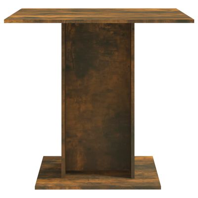 vidaXL Blagovaonski stol boja dimljenog hrasta 80 x 80 x 75 cm drveni