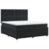 vidaXL Boxspring krevet s madracem Crna 200 x 200 cm Bar&scaron;un