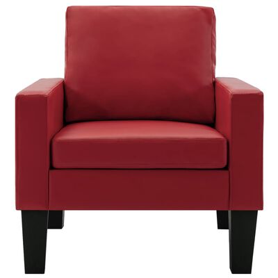 vidaXL Fotelja od umjetne kože crvena