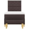 vidaXL Krevet s opruga kutije Tamno smeđa 100 x 200 cm tkanina