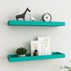 vidaXL Udubljene zidne police 2 kom plave 60 x 15 x 4 cm MDF