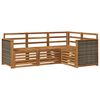 vidaXL Setovi sofa 4 pcs Čvrsto drvo akacije