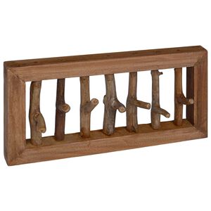 vidaXL Vje&scaron;alica Smeđa 50 x 11 x 25 cm Čvrsto mahagonijsko drvo