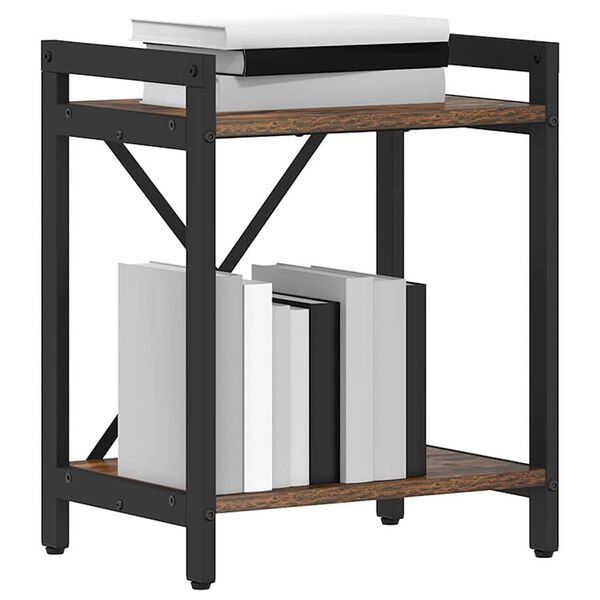 vidaXL Polica Dimljeni hrast 40 x 30 x 50 cm Konstruirano drvo