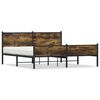 vidaXL Metalni okvir kreveta bez madraca boja hrasta 160x200 cm