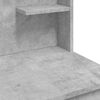 vidaXL Toaletni stolić s LED svjetlima siva boja betona 96x40x142 cm
