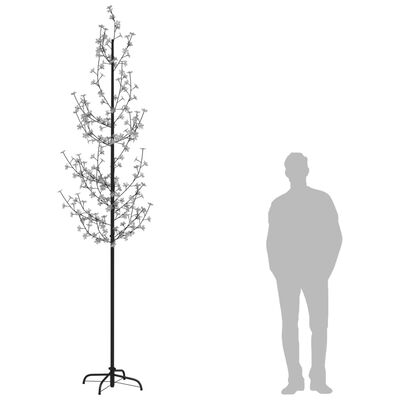 vidaXL Drvce rascvjetane trešnje 368 tople bijele LED žarulje 300 cm