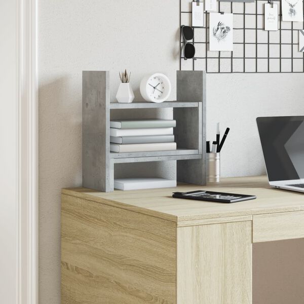 vidaXL Organizator za stol boja hrasta 38,5x17x39 cm konstruirano drvo