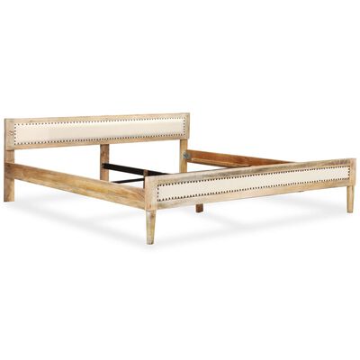 vidaXL Okvir za krevet od masivnog drva manga 180 x 200 cm