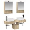 vidaXL Set ormarića za kupaonicu 5 pcs Hrast sonoma 50 x 14,5 x 70 cm