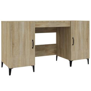 vidaXL Radni stol hrasta sonome 140x50x75 cm konstruirano drvo