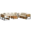 vidaXL 9-dijelna set vrtnih sofa s jastucima masivno bagremovo drvo