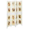 vidaXL Romdivider Panel Bijelo 141,5 x 165 cm MDF