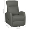 vidaXL Fotelja na podizanje od umjetne kože siva