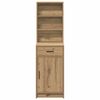 vidaXL Highboard Umjetnički hrast 40 x 40,5 x 135 cm Konstruirano drvo
