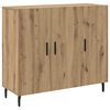 vidaXL Kreveta Umjetnički hrast 90 x 34 x 80 cm Konstruirano drvo