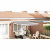 vidaXL Skrovita tenda Svijetlo siva 350 x 250 cm Poliester i aluminij