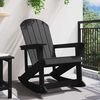 vidaXL Adirondack ljuljačka Crna 73.5 x 92 x 90cm HDPE