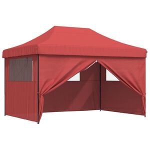 vidaXL &Scaron;ator za zabave 279 x 410 x 315 cm Tamno crvena Oxford tkanina