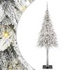vidaXL Božićno drvce s 300 LED svjetlima Bijelo 180 cm PE i čelik