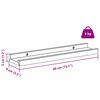vidaXL Polica na zidu 4 pcs Crvena 40 x 9 x 3 cm Konstruirano drvo