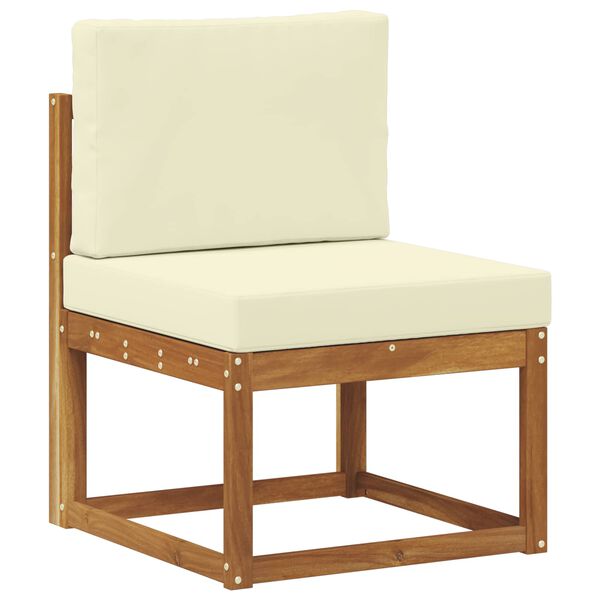 vidaXL Set vanjskih sofa s jastukom 7 pcs Prirodna i krem