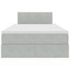 vidaXL Krevet s od storage Svijetlo siva 120 x 190 cm Bar&scaron;un