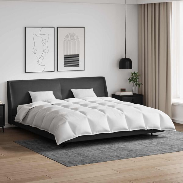 vidaXL Set deka s jastukom 3 pcs Bijelo Perje