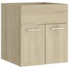 vidaXL Ormarić za umivaonik boja hrasta 41x38,5x46cm konstruirano drvo