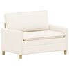 vidaXL Sofa Krem 126 x 81 x 87,5 cm Tkanina