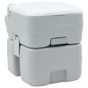 vidaXL Kamperski WC Siva i bijela 41,5 x 36,5 x 42 cm Polietilen