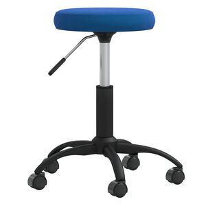 vidaXL Uredska okretna stolica Plavi bar&scaron;un